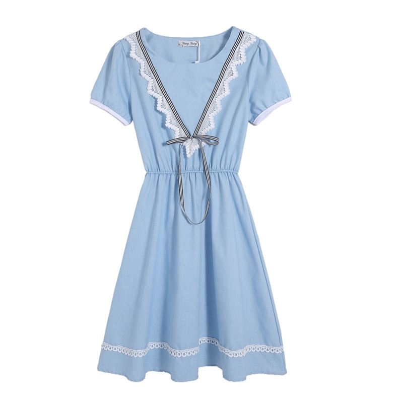 vestidos de verano summer dress Short sleeve A-line student women vesidos elgantes es 4161 50 210506