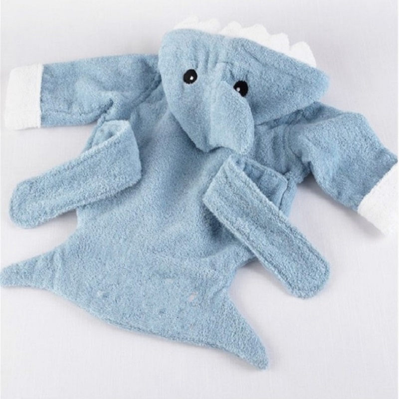 Blue Shark Baby Bath Towels Mouse Newborn Blanket Bedding Swaddle Animal Bebe Bathrobe Hooded Bathing Towel baby stuff 210413