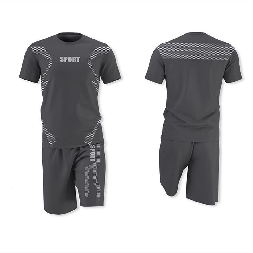 letter printed t shirts sports men tracksuit suit couple quick dry casual running summer short sleeve shorts 2 pieces set, Gray
letter printed t shirts sports men tracksuit suit couple quick dry casual running summer short sleeve shorts 2 pieces set, Gray