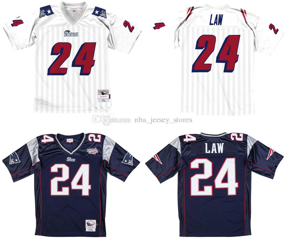 Stitched football Jersey 24 Ty Law 1995 Mitchell & Ness retro Rugby jerseys Men women youth S-6XL
Stitched football Jersey 24 Ty Law 1995 Mitchell & Ness retro Rugby jerseys Men women youth S-6XL