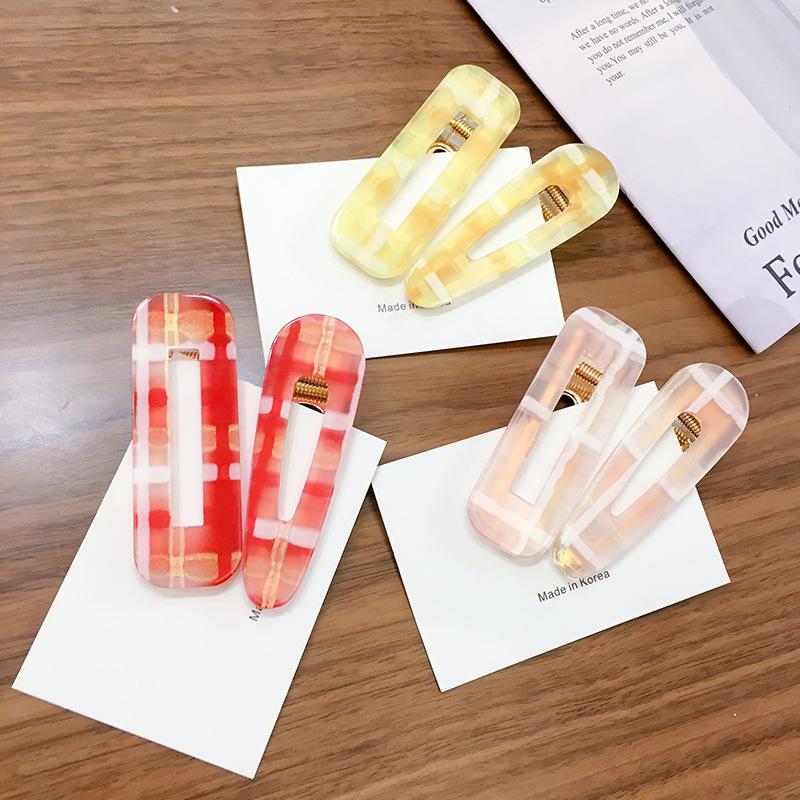 Hair Accessories 2021 Korean Fashion Style Colorful Acetate Barrettes Water Drop Triangle Acrylic Clips
Hair Accessories 2021 Korean Fashion Style Colorful Acetate Barrettes Water Drop Triangle Acrylic Clips