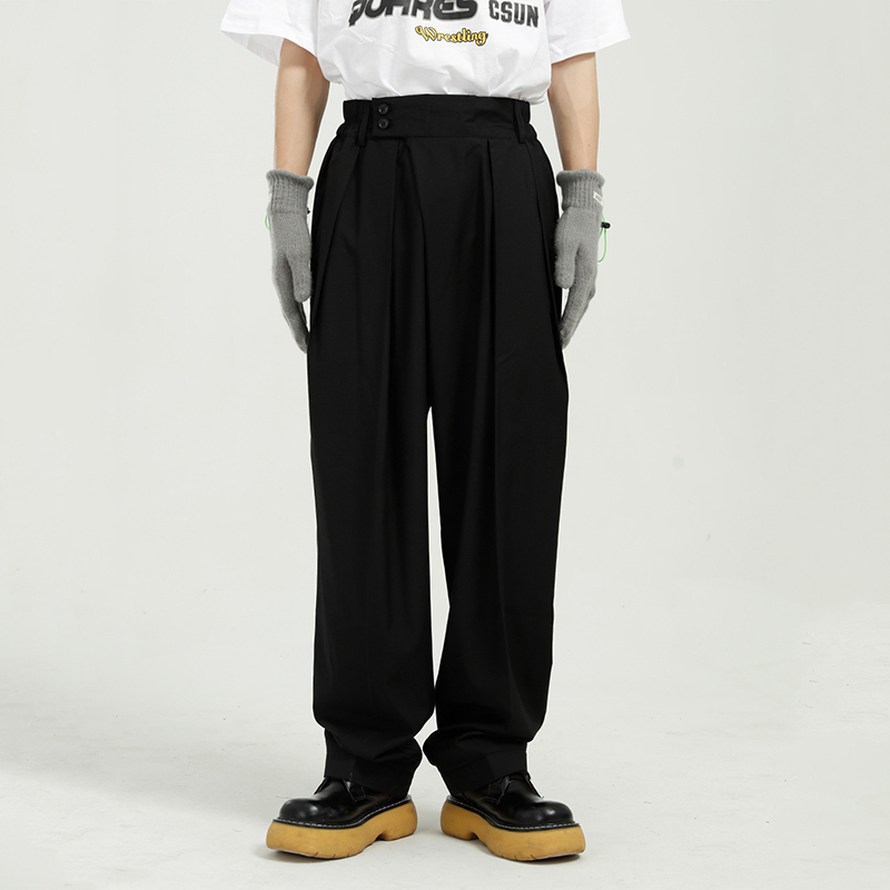 IEFB Men's Clothing Spring Summer Loose Straight Trousers Men's Wide Leg Harem Pants Men's Trend Casual Pants 9Y7154 210524