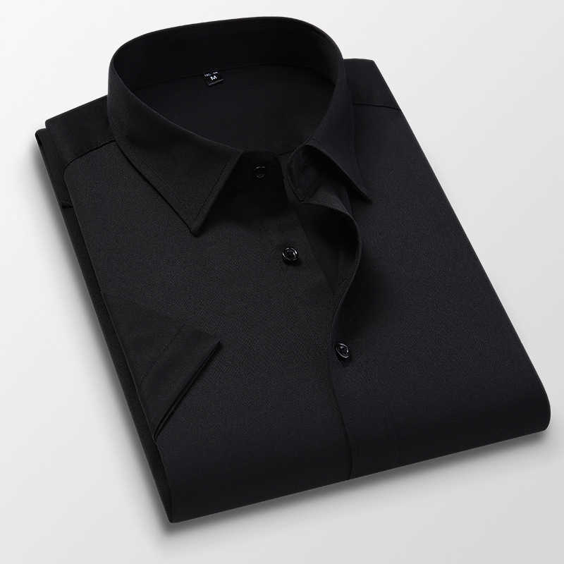Men's Dress Shirts Casual Short Sleeve Fashion White Black Blue Red Pink Slim Trend Business Formal Clothes Male Clothing 210628, 2615 wine red
Men's Dress Shirts Casual Short Sleeve Fashion White Black Blue Red Pink Slim Trend Business Formal Clothes Male Clothing 210628, 2615 wine red