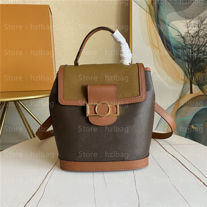 Dauphine Backpack PM Mono-gram canvas bag Practical And Trendy Casual Calfskin-Leather Shoulder Bags M45142 designer bags, Color 01 
Dauphine Backpack PM Mono-gram canvas bag Practical And Trendy Casual Calfskin-Leather Shoulder Bags M45142 designer bags, Color 01