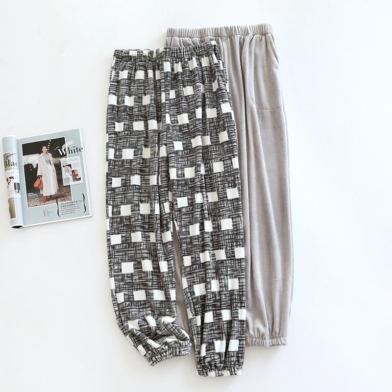 Men's Sleepwear Winter Flannel Clothes Warm Homewear Male Plus Velvet Thickening Pajama Plaid Pants Sleep Simplicity Trouser Pijamas Masculi, Black;brown
Men's Sleepwear Winter Flannel Clothes Warm Homewear Male Plus Velvet Thickening Pajama Plaid Pants Sleep Simplicity Trouser Pijamas Masculi, Black;brown