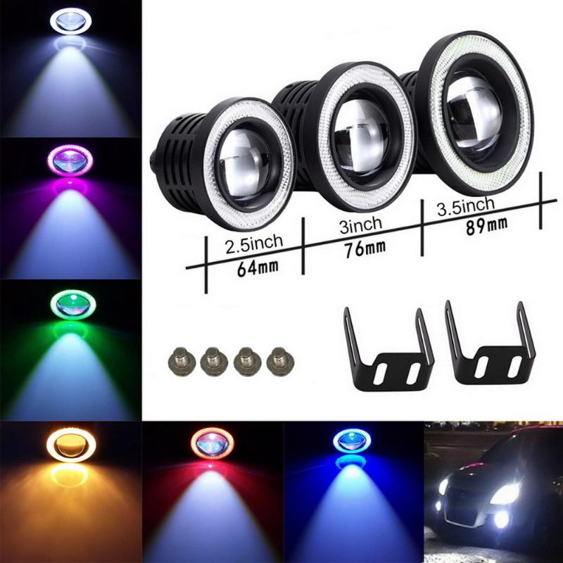 Car Headlights DHL 100Pcs Angel Eyes Fog Lamp 2.5" 3.0" 3.5" 64mm 76mm 89mm 12V Universal COB LED DRL Driving Lights White Bl
Car Headlights DHL 100Pcs Angel Eyes Fog Lamp 2.5" 3.0" 3.5" 64mm 76mm 89mm 12V Universal COB LED DRL Driving Lights White Bl