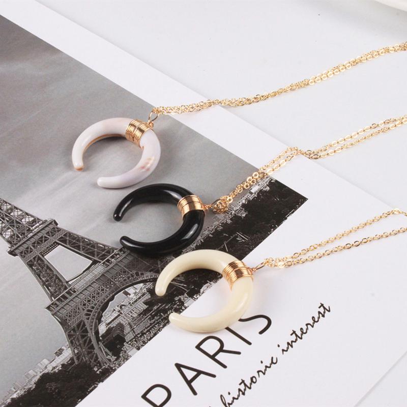 Pendant Necklaces Gold Plated Multicolor Horn-shaped Necklace For Women42cm(16 4/8") Long, 1 Piece, Silver
Pendant Necklaces Gold Plated Multicolor Horn-shaped Necklace For Women42cm(16 4/8") Long, 1 Piece, Silver