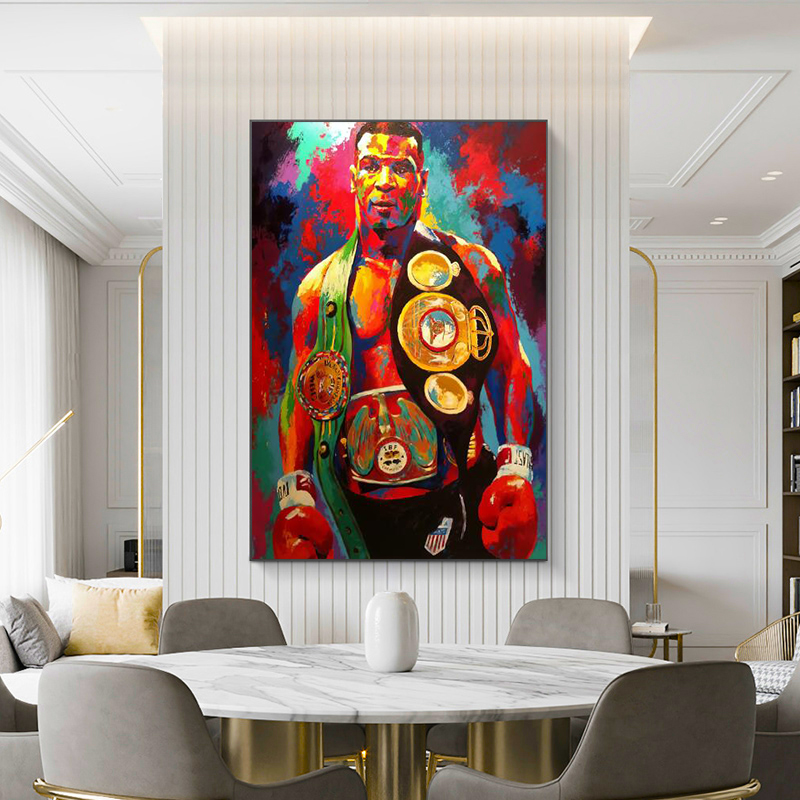 Street Graffiti art Poster Wall Art Decor Painting Print Canvas Art Boxing champion tyson Picture for Children's RoomHome Decor