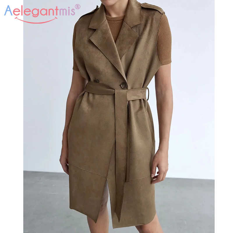 Sungtin Faux Suede Long Vest Coat Women with Belt Motorcycle Sleeveless Jacket Female High Quality Waistcoat Spring Fashion 210607, As shown
Sungtin Faux Suede Long Vest Coat Women with Belt Motorcycle Sleeveless Jacket Female High Quality Waistcoat Spring Fashion 210607, As shown