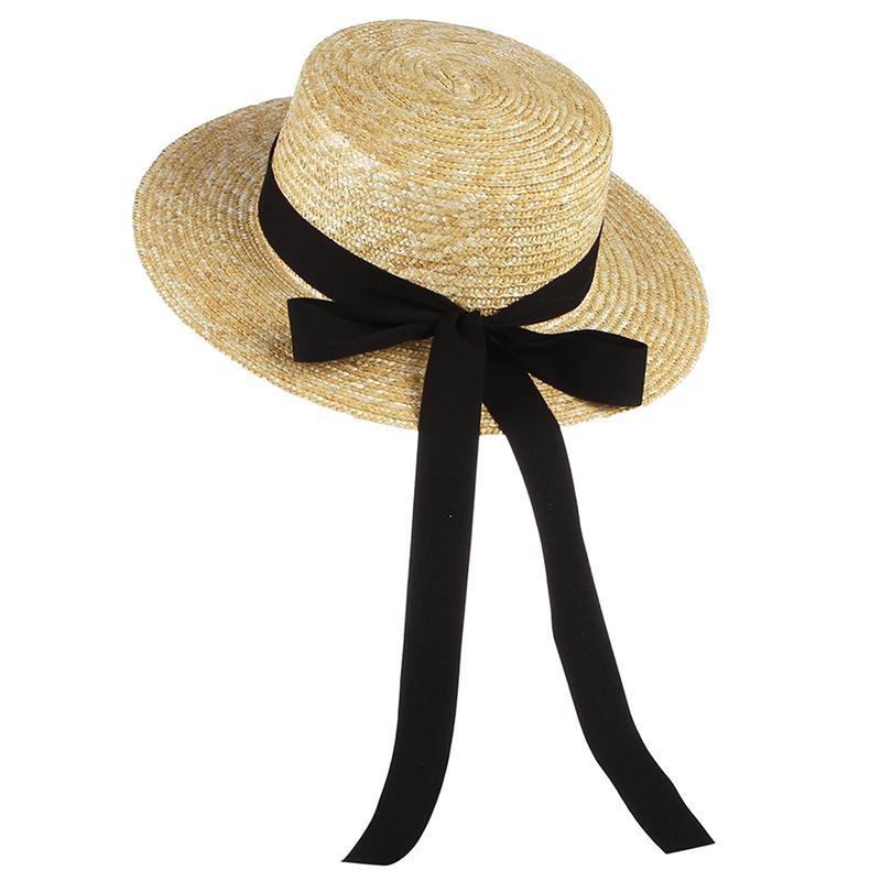 Summer Sun Hat Bow Tie Visor Temperament Flat Straw Hats Women's Sea Beach Vacation Leisure Sunscreen Wide Brim, Black bow tie
Summer Sun Hat Bow Tie Visor Temperament Flat Straw Hats Women's Sea Beach Vacation Leisure Sunscreen Wide Brim, Black bow tie