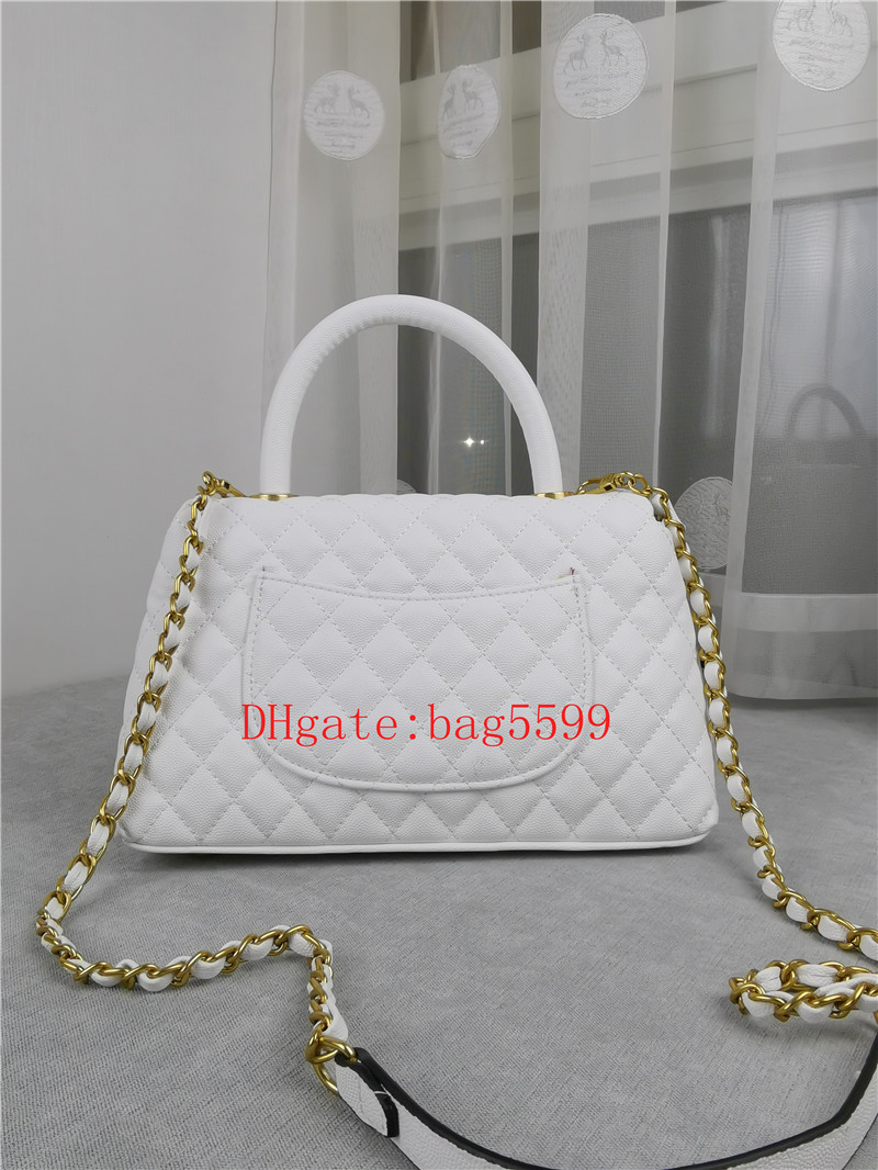 Luxury Designers Women Bag Leather Metal Golden Chain Hard handle Handbags Fashion Girl High Capacity Caviar diamond Grid Bags, Box
Luxury Designers Women Bag Leather Metal Golden Chain Hard handle Handbags Fashion Girl High Capacity Caviar diamond Grid Bags, Box