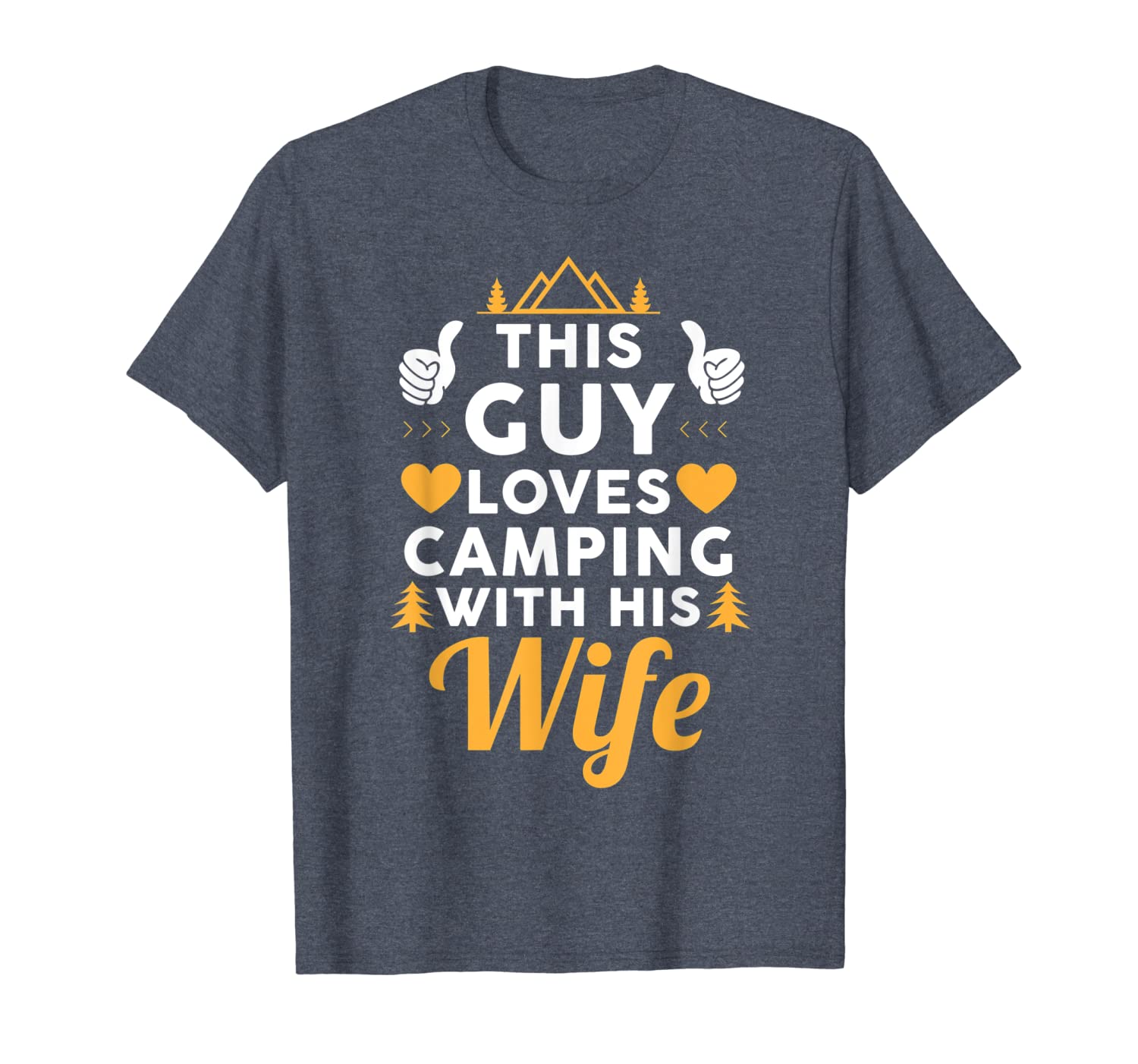 this guy loves camping with his wife funny camping t shirt, White;black
this guy loves camping with his wife funny camping t shirt, White;black