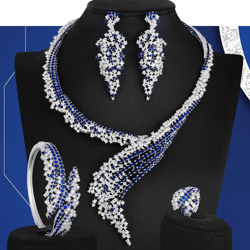 Earrings & Necklace Missvikki Noble Luxury 4PCS Bright Colors Gorgeous Bangle Ring Jewelry Set For Women Wedding Bridal 2021, As pic
Earrings & Necklace Missvikki Noble Luxury 4PCS Bright Colors Gorgeous Bangle Ring Jewelry Set For Women Wedding Bridal 2021, As pic