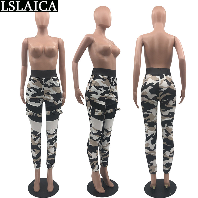 Sweatpants Women Loose Camouflage Printing Trousers Casual Fashion Elastic Waist Streetwear Spodnie Dresowe Damskie 210515