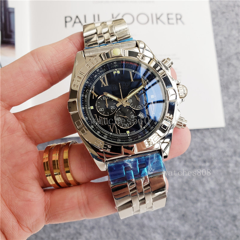 Top AAAA Luxury mens watch 316L steel belt fashion business wristwatch three waterproof luminous trend personality men designer watches, Watch bag
Top AAAA Luxury mens watch 316L steel belt fashion business wristwatch three waterproof luminous trend personality men designer watches, Watch bag