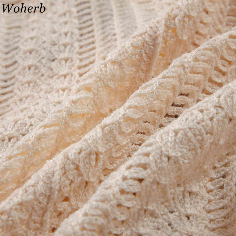 Sweater Vest Women Loose Single Breasted Cardigan Top Elegant All Match V Neck Embroidered Hollow Out Vintage Coat 4i353 210519