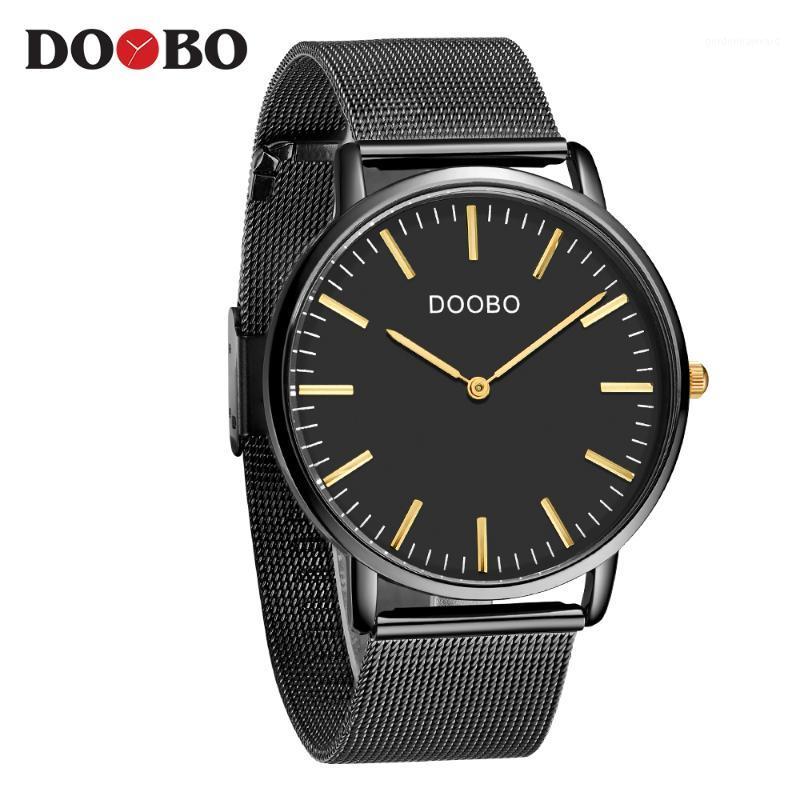 Wristwatches Men Ultra Thin Watches Man Clock Top Quartz Watch Men's Auto Date Business Sports Wristwatch DOOBO D038, Black black
Wristwatches Men Ultra Thin Watches Man Clock Top Quartz Watch Men's Auto Date Business Sports Wristwatch DOOBO D038, Black black
