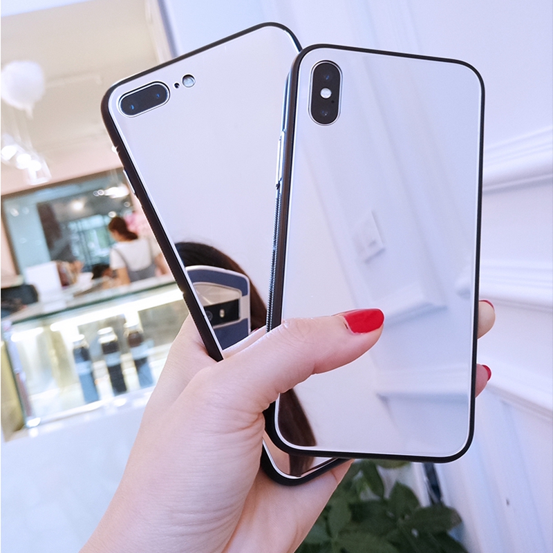 Luxury Clear Cases Makeup Mirror Phone Case For iphone 11 12 Pro XS MAX Mini XR X 7 8 6S 6 Plus SE Shockproof Soft Silicone Cover, Silver
Luxury Clear Cases Makeup Mirror Phone Case For iphone 11 12 Pro XS MAX Mini XR X 7 8 6S 6 Plus SE Shockproof Soft Silicone Cover, Silver