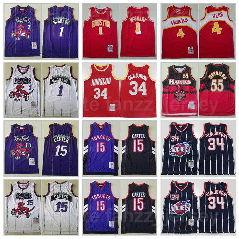 Vintage Basketball Mitchell And Ness Spud Webb Jersey 4 Tracy McGrady 1 Vince Carter 15 Dikembe Mutombo 55 Hakeem Olajuwon 34 Retro Man, Black;red
Vintage Basketball Mitchell And Ness Spud Webb Jersey 4 Tracy McGrady 1 Vince Carter 15 Dikembe Mutombo 55 Hakeem Olajuwon 34 Retro Man, Black;red