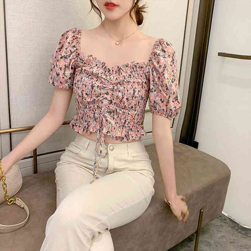 summer women summer off shoulder floral chiffon waist tight short sleeve crop women ladies short sleeve crop, White
summer women summer off shoulder floral chiffon waist tight short sleeve crop women ladies short sleeve crop, White
