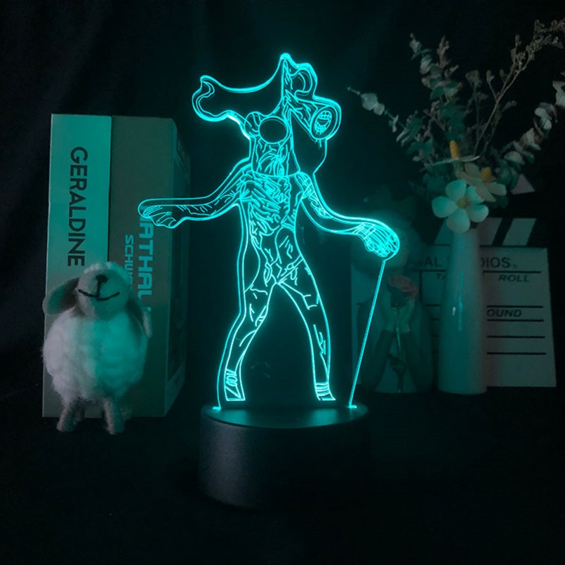 LED Night light Remote Color Changing Nightlight 3D Siren head Image Halloween Holiday Atmosphere Decor Desk Lamp Acrylic
LED Night light Remote Color Changing Nightlight 3D Siren head Image Halloween Holiday Atmosphere Decor Desk Lamp Acrylic