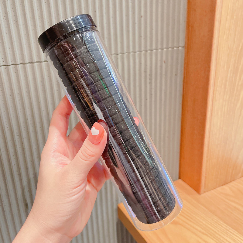 20pcs/set Milk Coffee Color Towel Ring Hair Ties Ponytail Holders Rubber Band Colorful Headband Hairs Bands For Girls Hair Accessories