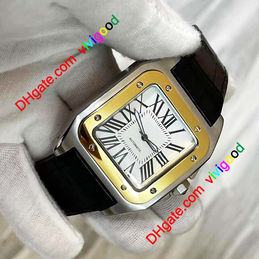 2021 Luxury Watch 100 XL 3 Color Stainless Steel Automatic Mechanical Men's Watch Men's Sports Watch Black Leather Strap, Silver
2021 Luxury Watch 100 XL 3 Color Stainless Steel Automatic Mechanical Men's Watch Men's Sports Watch Black Leather Strap, Silver