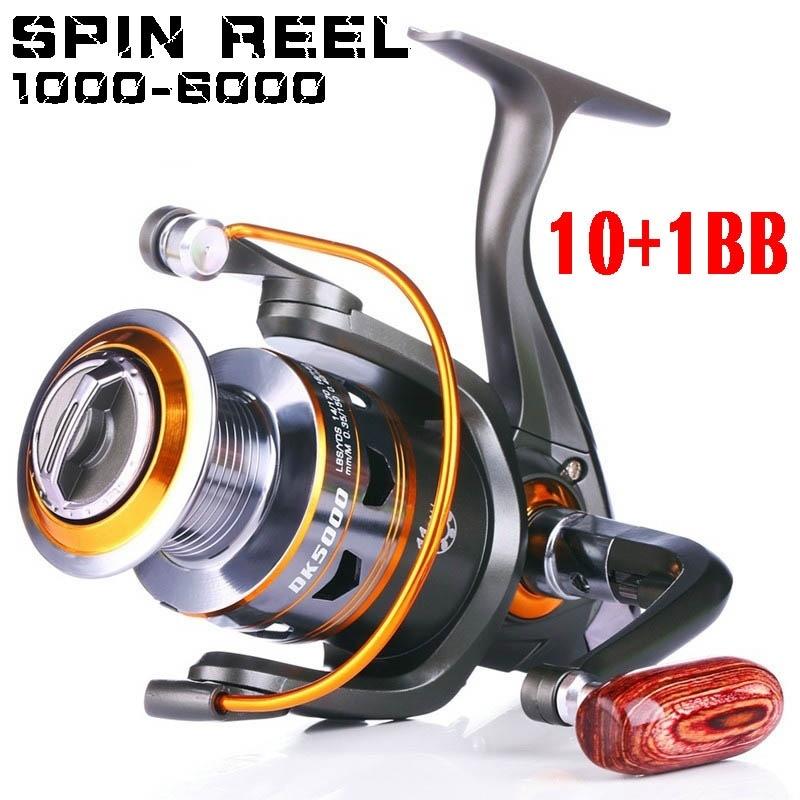 Metal Spinning Fishing Reels 11BB Left/Right 1000-6000 Series For Carp Trout Bass Saltwater Freshwater Baitcasting
Metal Spinning Fishing Reels 11BB Left/Right 1000-6000 Series For Carp Trout Bass Saltwater Freshwater Baitcasting