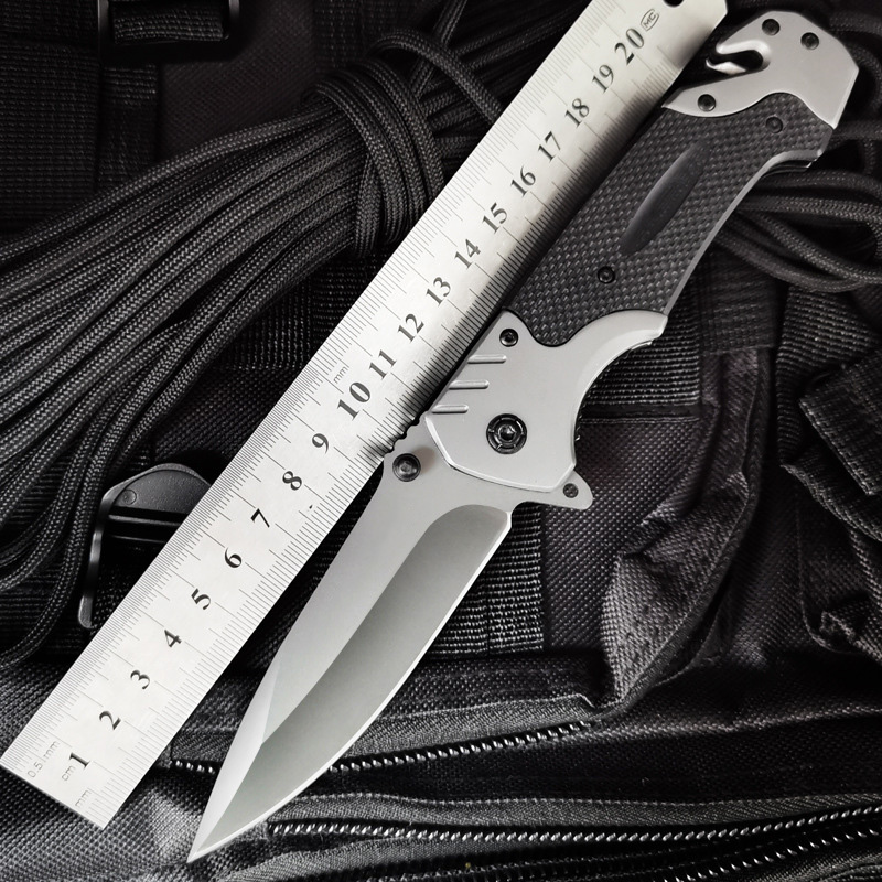 440C Outdoor Straight Knife Surviva Hiking Camping Knife High Carbon Fiber G10 Hande 58HRC Fishing Barbecue Foding Knifes
440C Outdoor Straight Knife Surviva Hiking Camping Knife High Carbon Fiber G10 Hande 58HRC Fishing Barbecue Foding Knifes
