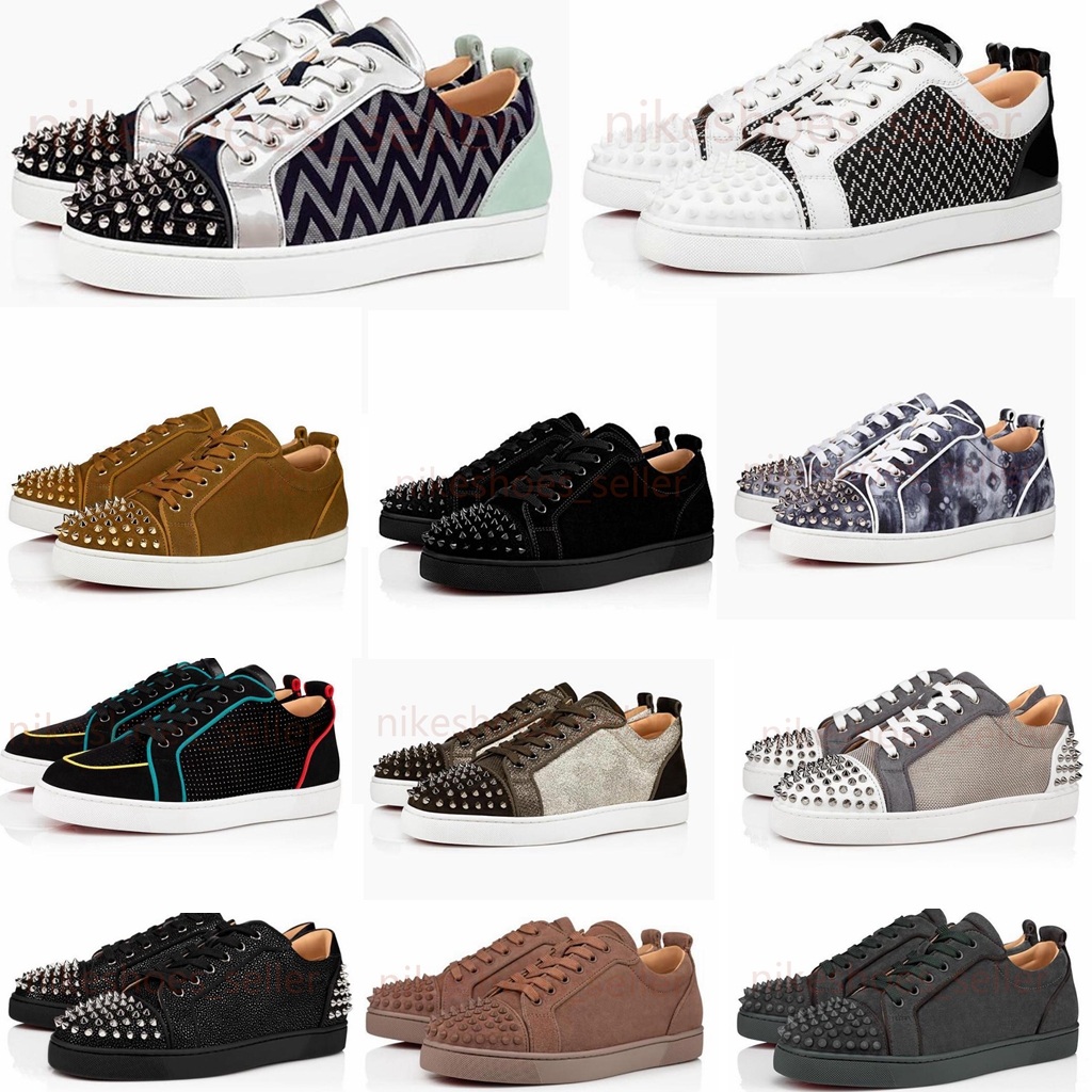 Fashion Red Bottoms Men Women Fashion Designer Casual Dress Shoes Sneakers Quality Black White Blue Glitter Grey Pink Leather Suede Men's Spikes Trainers Sneaker, Box
Fashion Red Bottoms Men Women Fashion Designer Casual Dress Shoes Sneakers Quality Black White Blue Glitter Grey Pink Leather Suede Men's Spikes Trainers Sneaker, Box