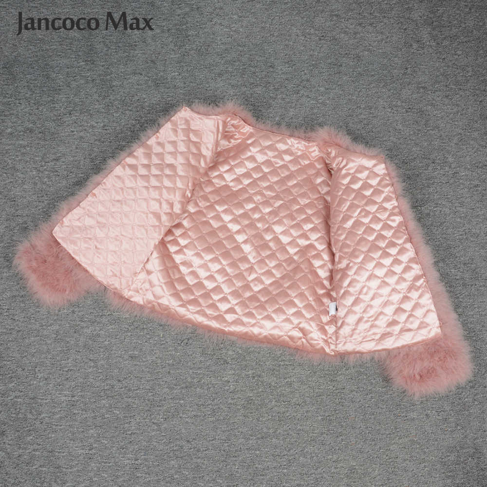 Women Real Ostrich Feather Coats Winter Fashion Natural Fur Jackets Fluffy Turkey Feather Lady S1002 H1027