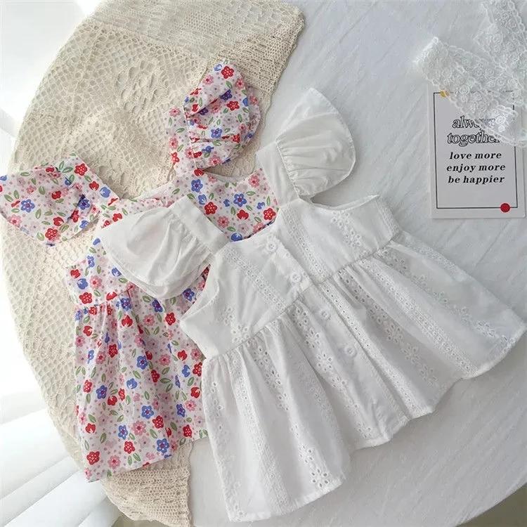 Girl's Dresses Girls Summer Suspender Open Back Top Small Fresh Korean Children's Girl Pure Cotton Vest T-shirts Flying Sleeve P4952, Red;yellow
Girl's Dresses Girls Summer Suspender Open Back Top Small Fresh Korean Children's Girl Pure Cotton Vest T-shirts Flying Sleeve P4952, Red;yellow