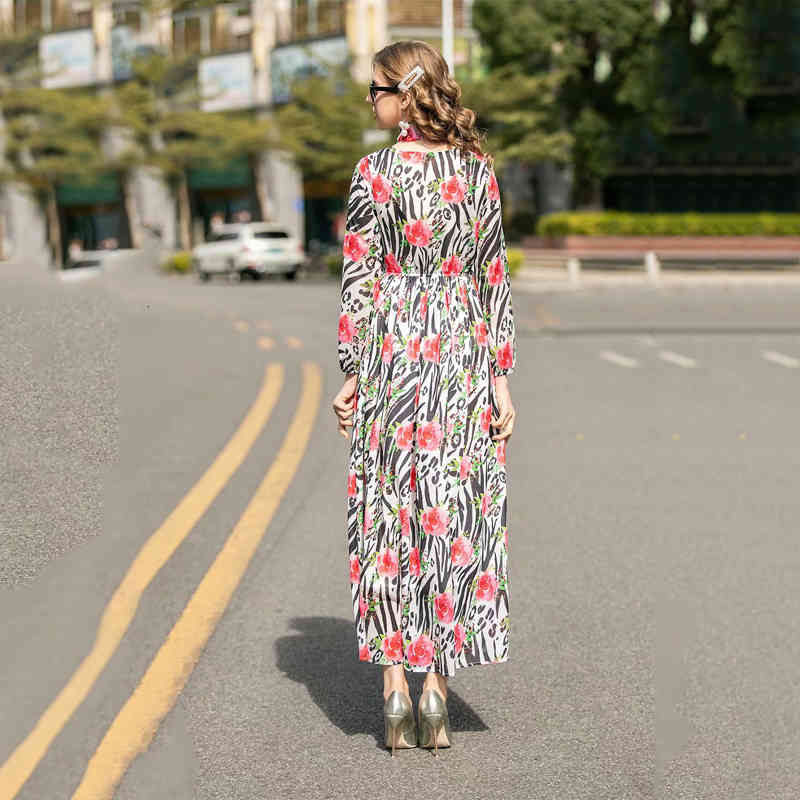 dress Seqinyy chiffon 2021 summer fashion design zebra print flowers bow elegant sleeve long, Blue
dress Seqinyy chiffon 2021 summer fashion design zebra print flowers bow elegant sleeve long, Blue