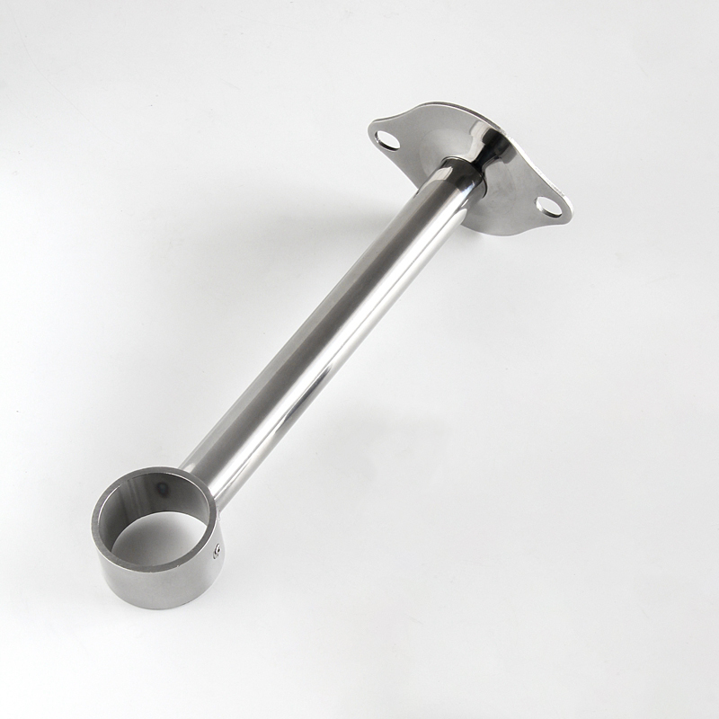 Stainless Steel Hanger Wall Bracket Cloth Rod Towel Rack Holder Fixed Flange House Furniture Closet Bathroom Hardware