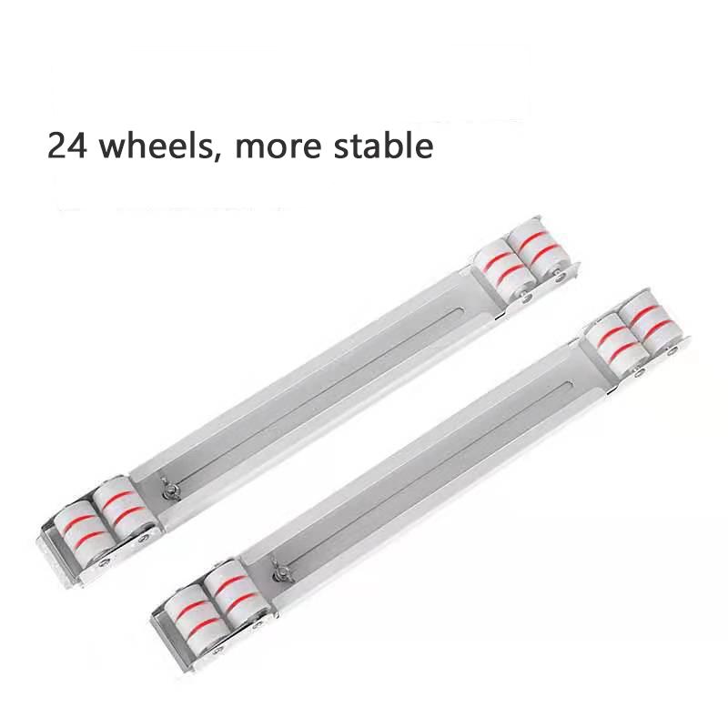 2pcs Washing Machine Stand Movable Adjustable Refrigerator Base Mobile Roller Bracket 24 Wheel Dryer Holder Bath Mats