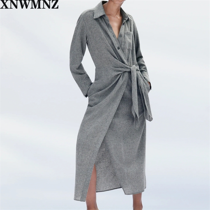 women knotted limited edition midi dress Female Collared long sleeve side knot tie es Chic 210520, Dark grey
women knotted limited edition midi dress Female Collared long sleeve side knot tie es Chic 210520, Dark grey