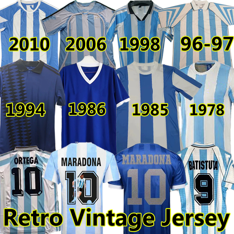 Argentina Retro Soccer Jerseys MARADONA RIQUELME CRESPO TEVEZ ORTEGA BATISTUTA KEMPES Veron Zanetti Tevez 1978 86 94 96 98 2006 14 vintage Football Shirt, Agenting 1986 home
Argentina Retro Soccer Jerseys MARADONA RIQUELME CRESPO TEVEZ ORTEGA BATISTUTA KEMPES Veron Zanetti Tevez 1978 86 94 96 98 2006 14 vintage Football Shirt, Agenting 1986 home