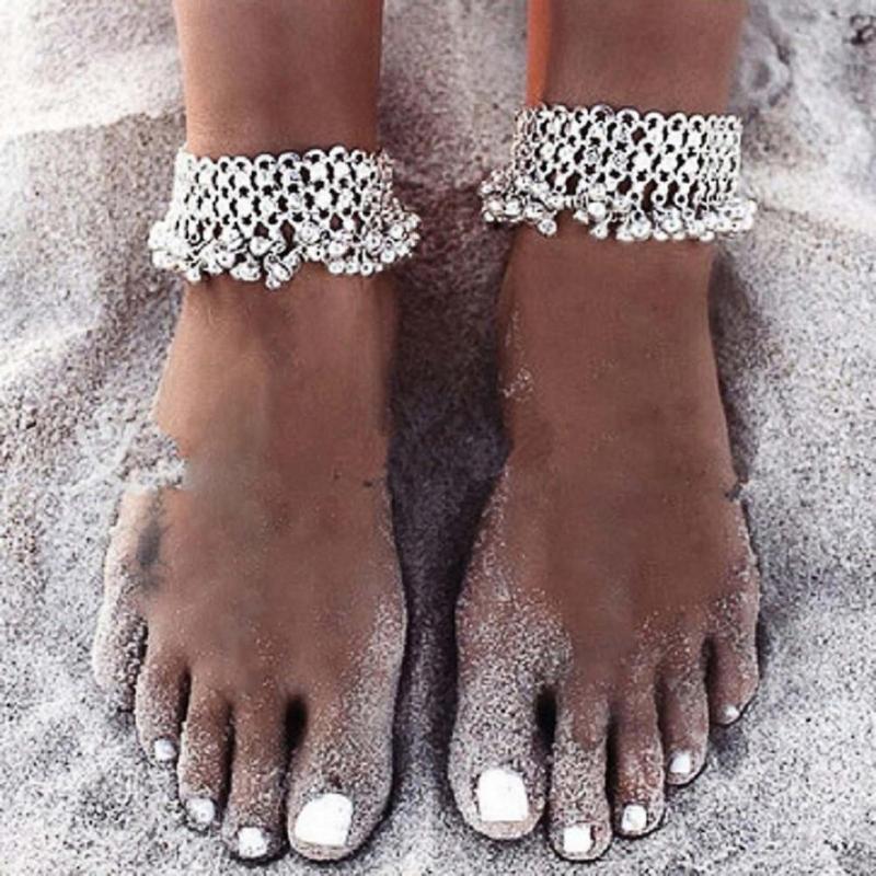 Anklets Extended Chain Lightweight Unique Bells Barefoot Sandals Anklet Bracelet For Wedding, Red;blue
Anklets Extended Chain Lightweight Unique Bells Barefoot Sandals Anklet Bracelet For Wedding, Red;blue