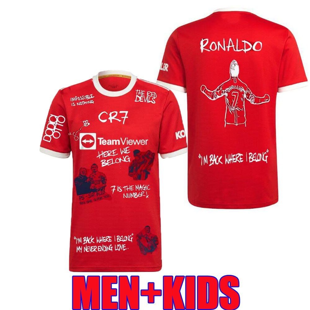 21 22 ronaldo SANCHO MaNcHeStEr MaN soccer jerseys uNiTeD special Dodici B. FERNANDES POGBA RASHFORD football shirts uTd de 2021 2022 Otto 'Ronaldo' Return' Shirt, Home
21 22 ronaldo SANCHO MaNcHeStEr MaN soccer jerseys uNiTeD special Dodici B. FERNANDES POGBA RASHFORD football shirts uTd de 2021 2022 Otto 'Ronaldo' Return' Shirt, Home