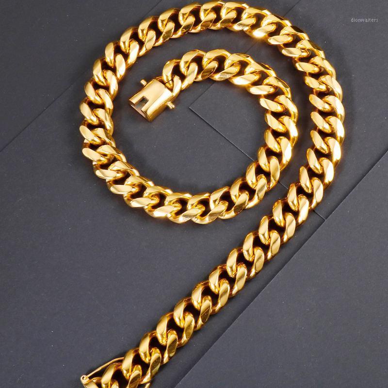 Massive 15MM Golden Chain Mens Necklace 316L Stainless Steel Cuban Link Goth Jewelry Man Birthday Gifts For Boys Boyfriend Chains
Massive 15MM Golden Chain Mens Necklace 316L Stainless Steel Cuban Link Goth Jewelry Man Birthday Gifts For Boys Boyfriend Chains