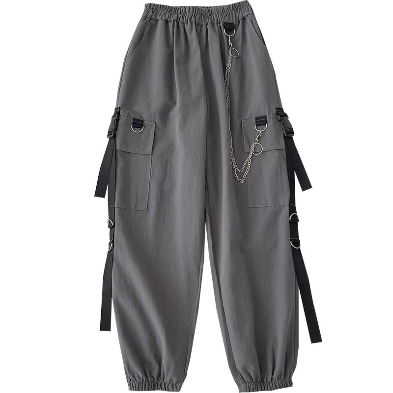 Sweatpantss Women High Waist Wide Leg Cargo Pants Loose Girls Harajuku Streetwear Trouser Casual Bottoms 210519