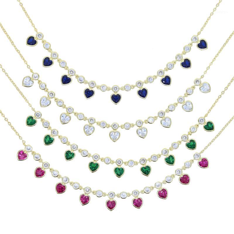 Bohemia Charm Heart Shape Chocker Jewelry Tassel 5mm Cubic Zircon Pendanties Necklace For Women Dainty Party Collar Gift Chains
Bohemia Charm Heart Shape Chocker Jewelry Tassel 5mm Cubic Zircon Pendanties Necklace For Women Dainty Party Collar Gift Chains
