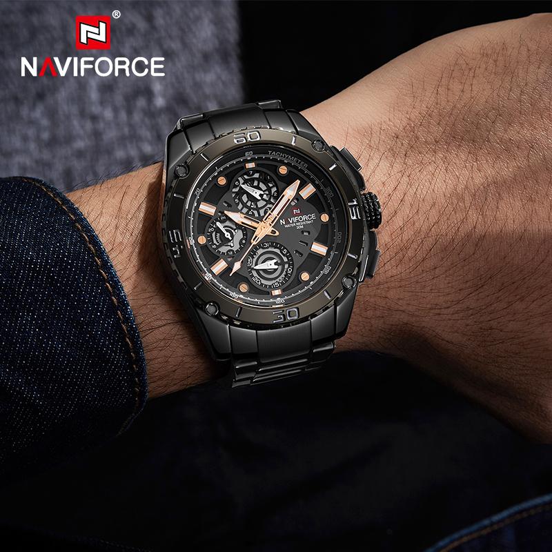 Wristwatches Top NAVIFORCE Watches Mens Multi-function Sport Quartz Wrist Watch Male Casual Waterproof Clock Relogios Masculino, Slivery;brown
Wristwatches Top NAVIFORCE Watches Mens Multi-function Sport Quartz Wrist Watch Male Casual Waterproof Clock Relogios Masculino, Slivery;brown
