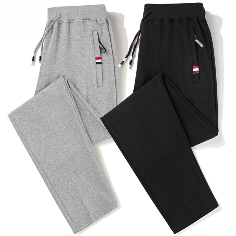 Cotton sports loose straight autumn and winter casual large wear men's knitted pants, Black
Cotton sports loose straight autumn and winter casual large wear men's knitted pants, Black