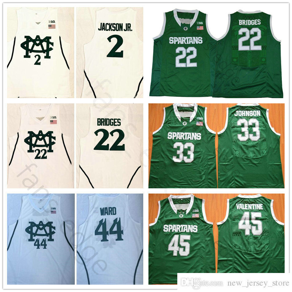 Michigan NCAA State College Spartans 2 Jaren Jackson Jr. Basketball Jerseys 44 Nick Ward 22 Miles Bridges Stitched Jersey, Black
Michigan NCAA State College Spartans 2 Jaren Jackson Jr. Basketball Jerseys 44 Nick Ward 22 Miles Bridges Stitched Jersey, Black
