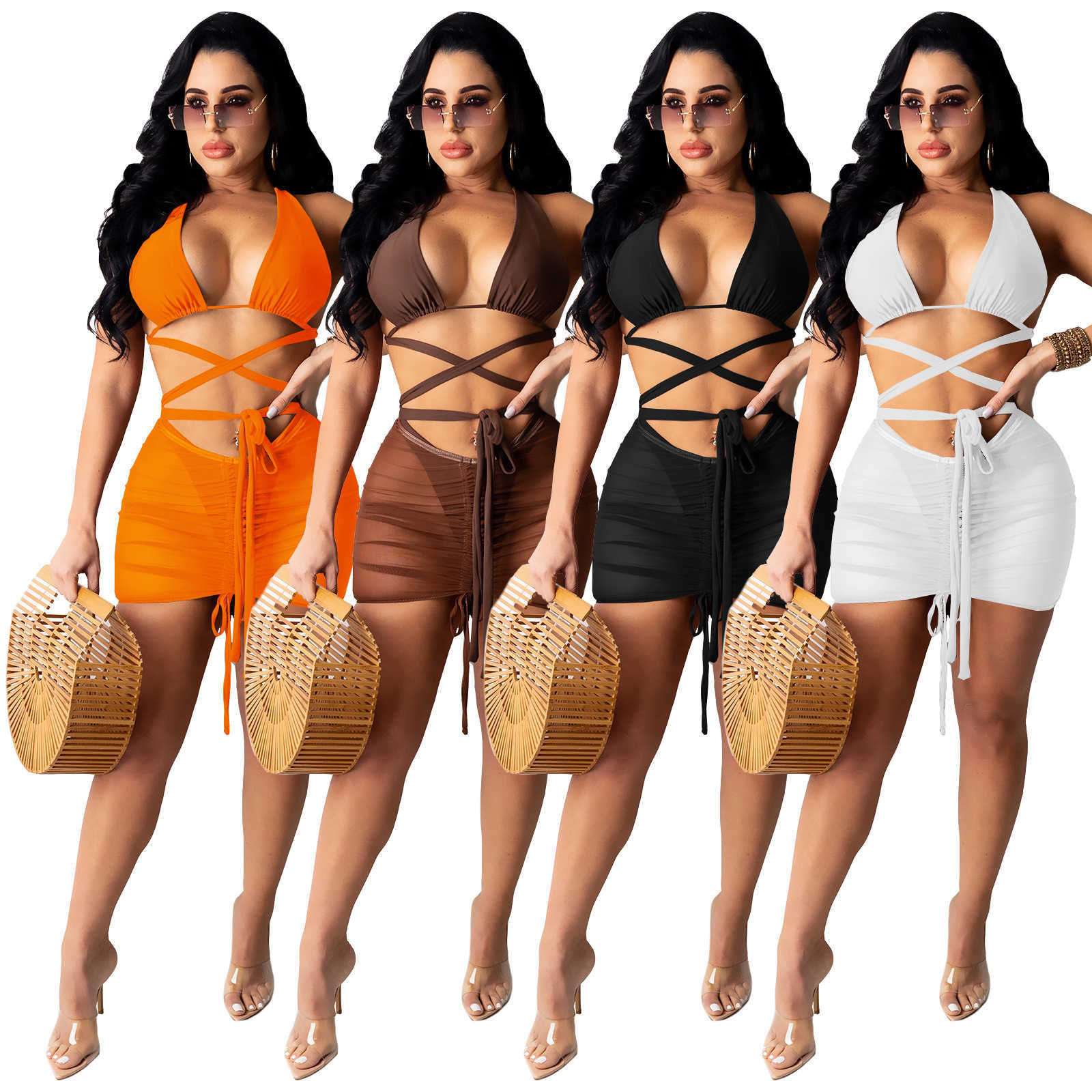 Bras Sets 3pc Sexy Mesh Transparent Swimwear Women's Bra Garter Underwear Bikini Set Exotic Apparel Costumes Porno Intimates Swimsuit 4color, Orange
Bras Sets 3pc Sexy Mesh Transparent Swimwear Women's Bra Garter Underwear Bikini Set Exotic Apparel Costumes Porno Intimates Swimsuit 4color, Orange