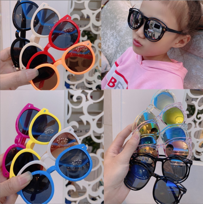 Summer Girl Boys Cute Outdoor UV400 Children Lovely Vintage Sunglasses Protection Classic Kids Z260305