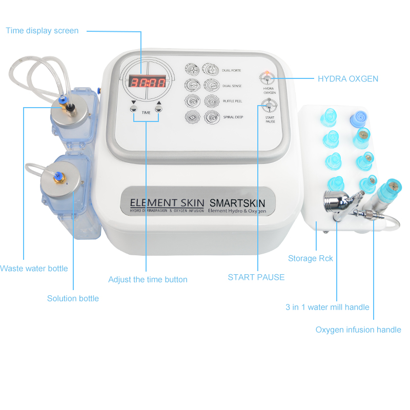 2 in 1 hydya Dermabrasion Facial care Jet Peel Diamond Dermabrasion Oxygen Machine Device Equipment