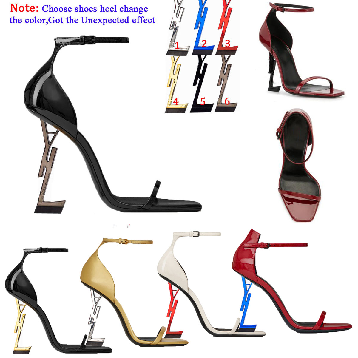 Ã S I Paris Metal Letters Luxury Designer Brand Dress Shoe Black High Heels Women Fashion Sexy Open Toe Super Highs Heel Sandals Bridal Wedd
à S I Paris Metal Letters Luxury Designer Brand Dress Shoe Black High Heels Women Fashion Sexy Open Toe Super Highs Heel Sandals Bridal Wedd