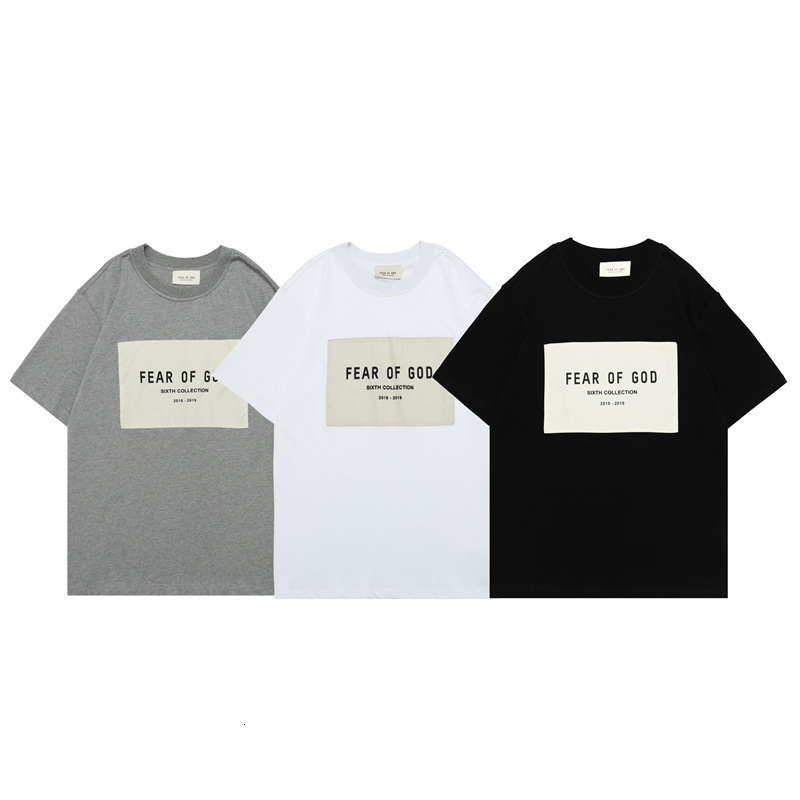 Spring and summer fog Season 6 limited loose fitting women's short sleeve front patch men's T-shirt for lovers, White
Spring and summer fog Season 6 limited loose fitting women's short sleeve front patch men's T-shirt for lovers, White